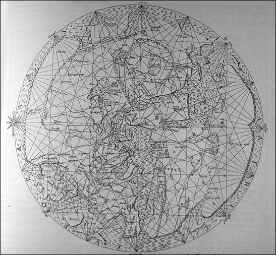 Pietro Vesconte mappamundi, ca. 1320
(Osten - Oben) 35 cm 